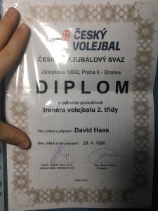 David Haas získal trenérskou licenci II. třídy
