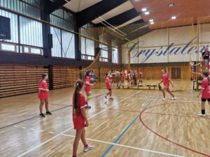 První vystoupení žákyň Slavie